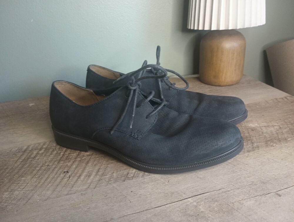 Hotter Comfort Womens Cornwall Lace Up Oxfords UK 6.5 US 8.5 Gray Academia